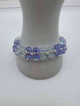 All The Crystal Blue’s Squares Bracelet